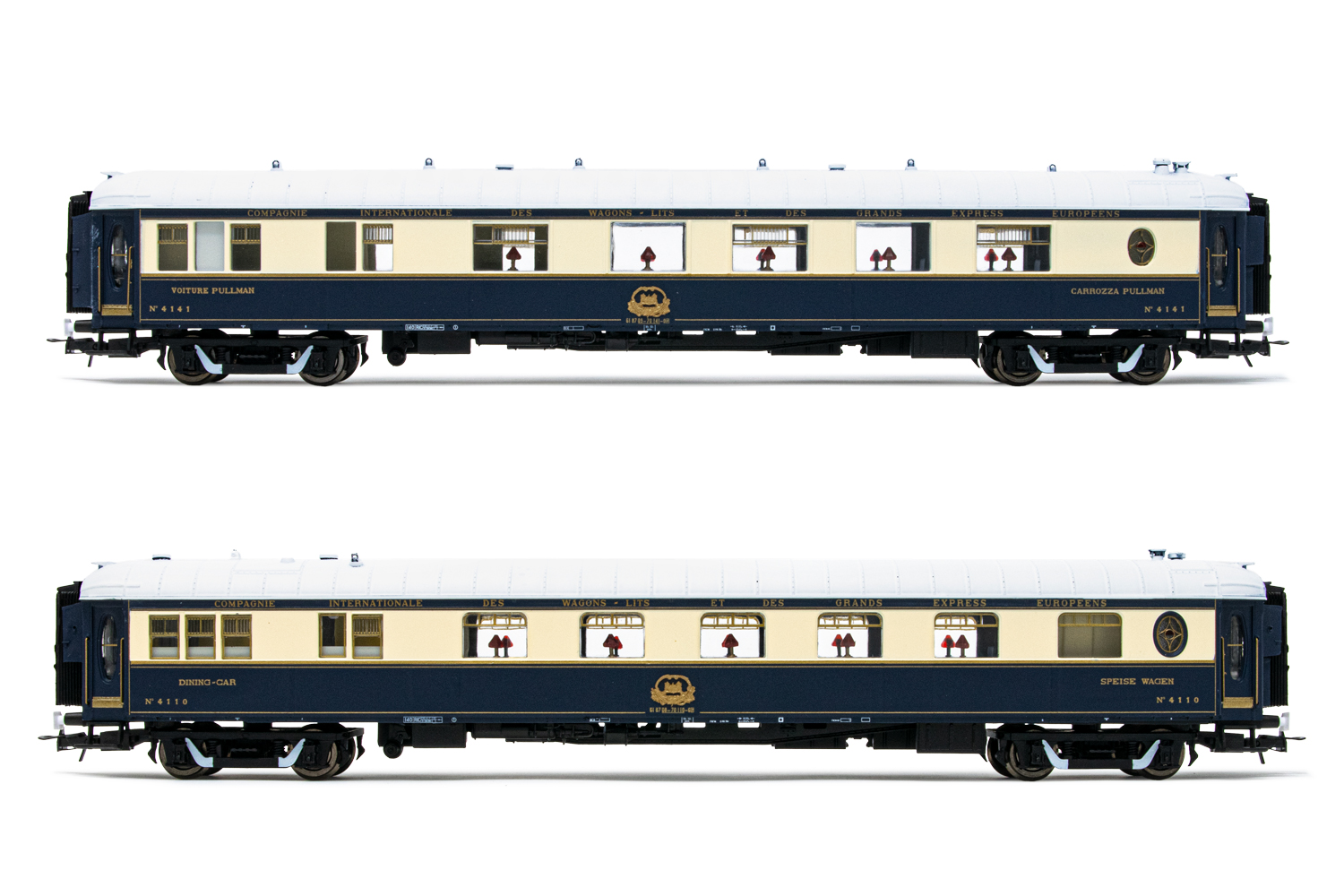 2-unit set of restaurant coaches for 